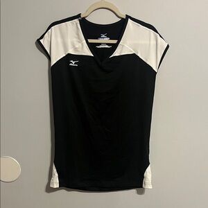 Mizuno Women's Black and White Athletic Jersey